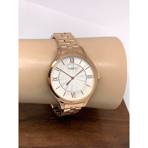 Timex Women\'s Watch TW2R28000 Peyton Rose Gold Tone Stainless Steel Quartz 36mm